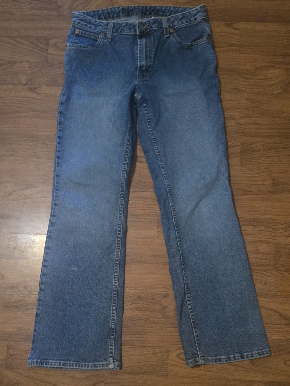GAP Women's Blue Boot Cut Jeans 4 ANKLE Medium Wash